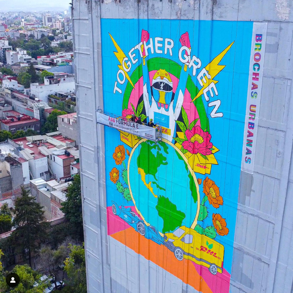 DHL + Fórmula E - Brochas Urbanas