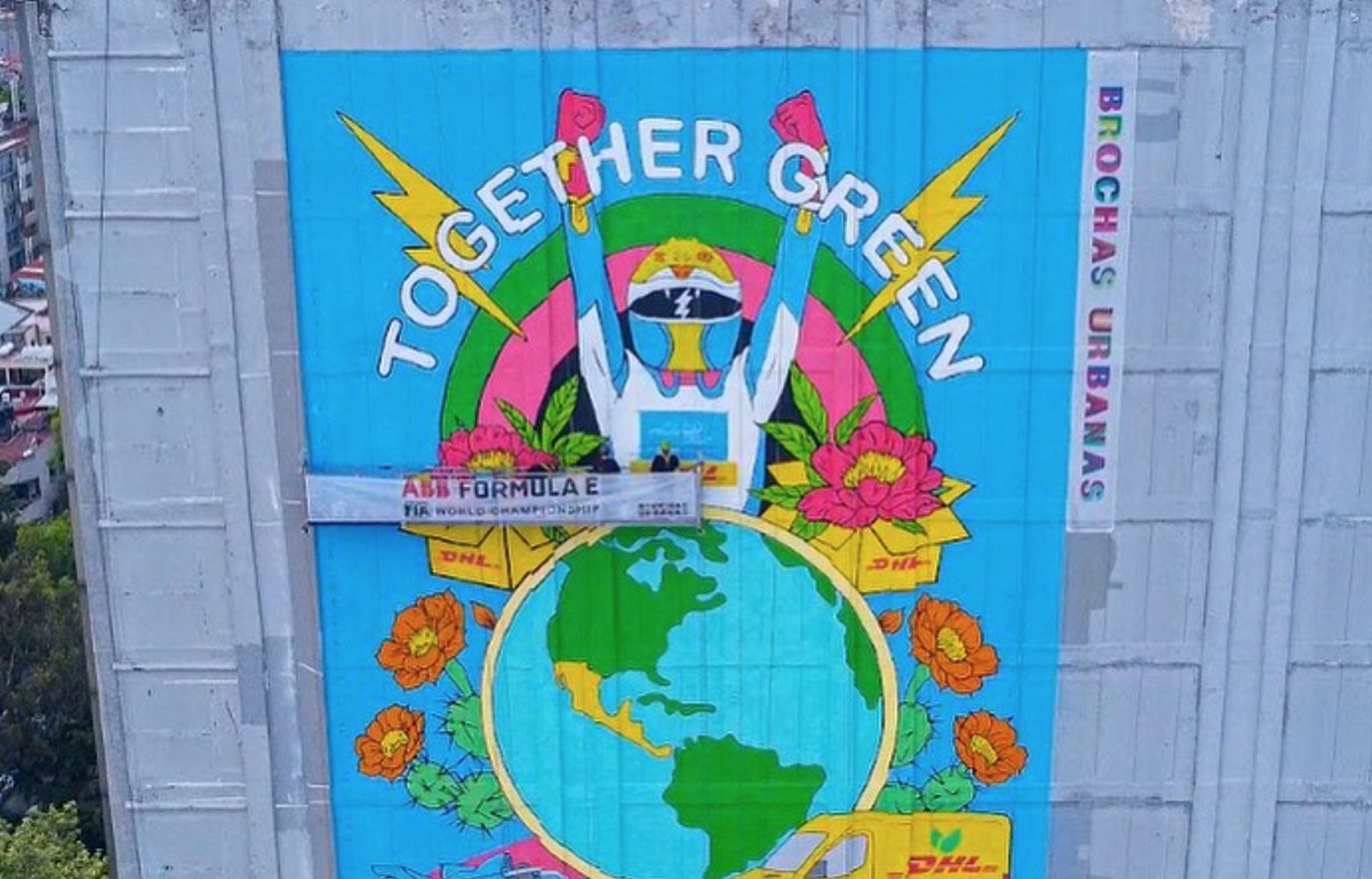 DHL + Fórmula E - Brochas Urbanas